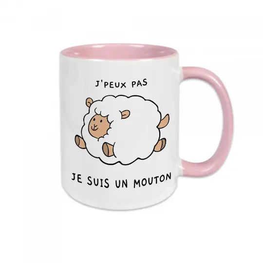 Mug céramique - J’peux pas je suis un mouton - Mugs
