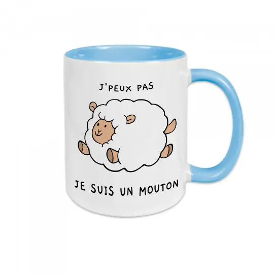 Mug céramique - J’peux pas je suis un mouton - Mugs