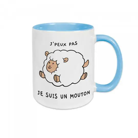 Mug céramique - J’peux pas je suis un mouton - Mugs