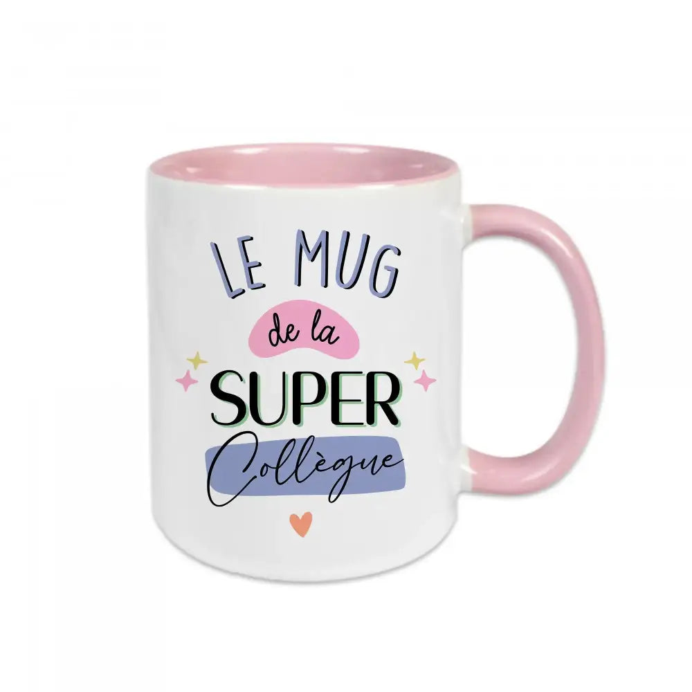 Mug céramique Le mug de la super collègue Encre et Créations