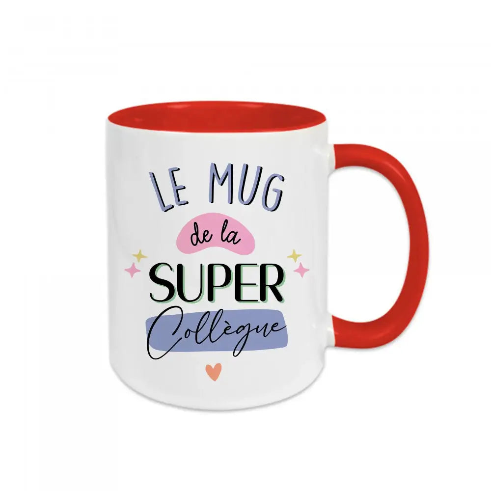 Mug céramique Le mug de la super collègue Encre et Créations