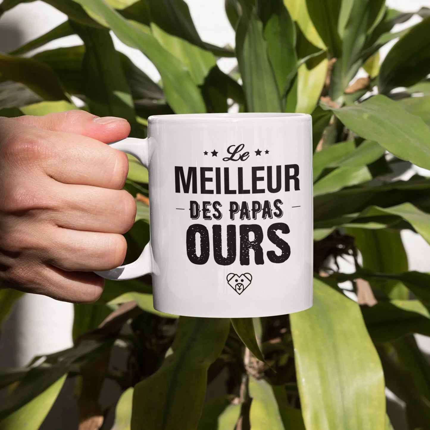 Mug céramique - Le meilleur des papas ours - Blanc - Mugs