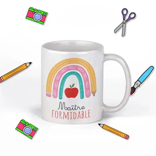 Mug céramique - Maître formidable - Blanc - Mugs