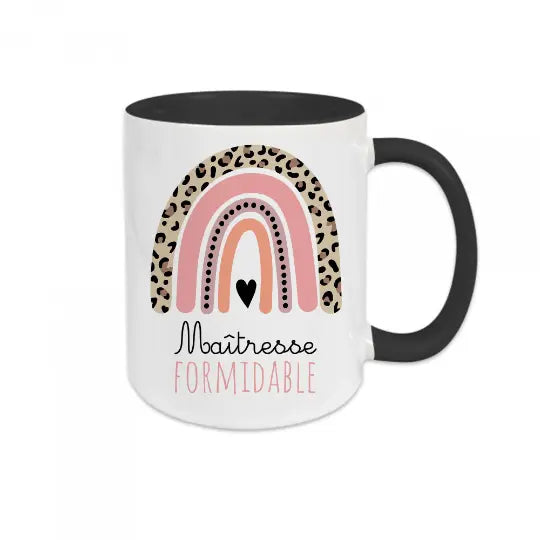 Mug céramique - Maîtresse formidable - Noir - Mugs