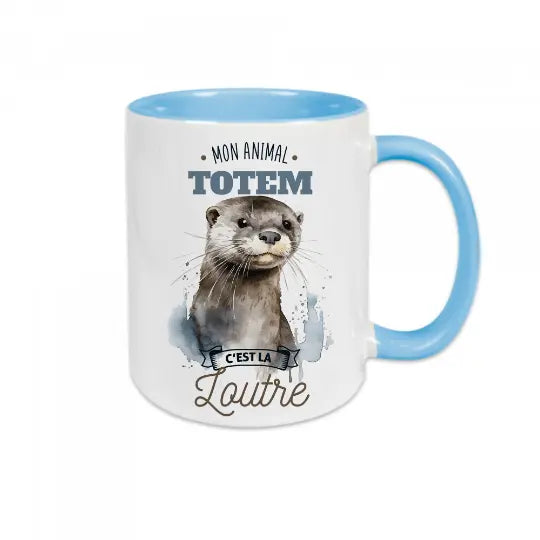 Mug céramique - Mon animal totem c’est la loutre - Mugs