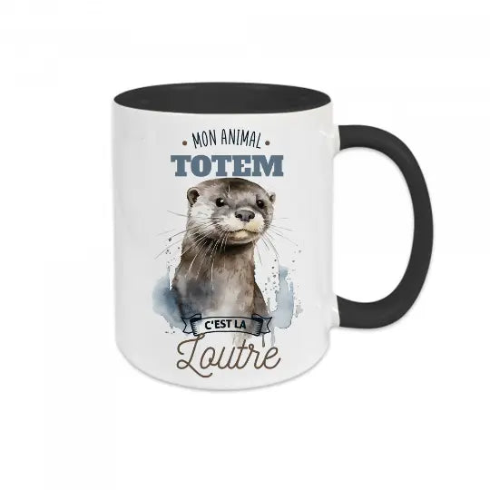 Mug céramique - Mon animal totem c’est la loutre - Mugs