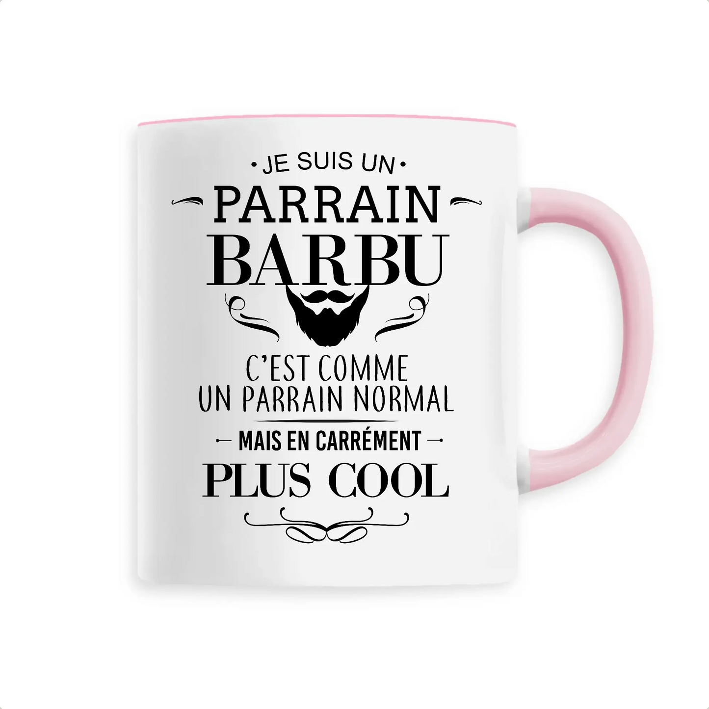 Mug céramique - Parrain barbu - Rose - Mugs