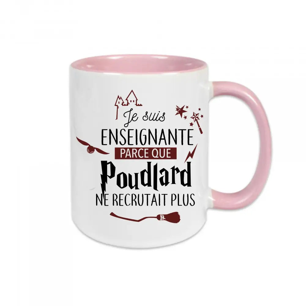 Mug céramique Poudlard ne recrutait plus personnalisable