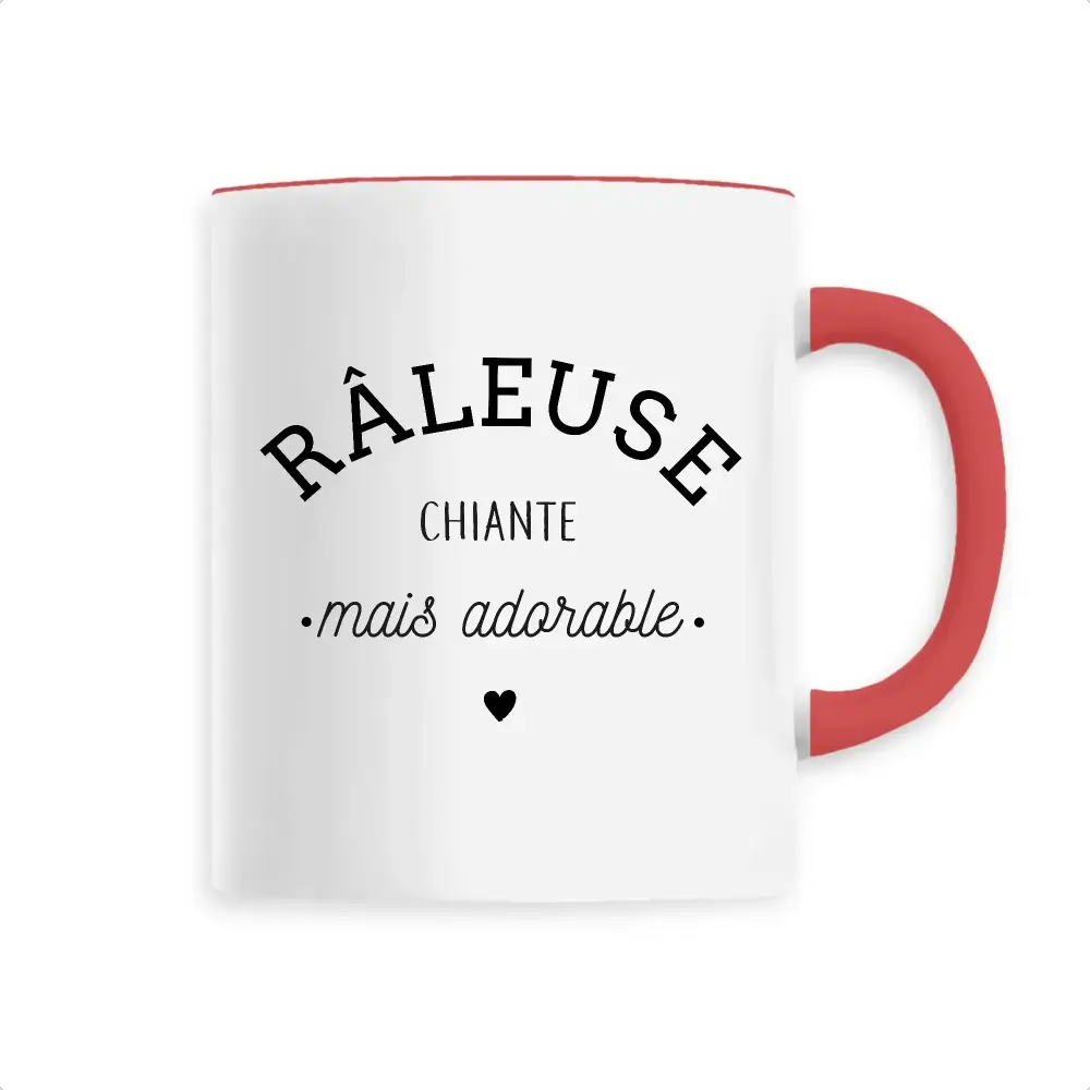Mug céramique - Râleuse chiante mais adorable - Rouge - Mugs