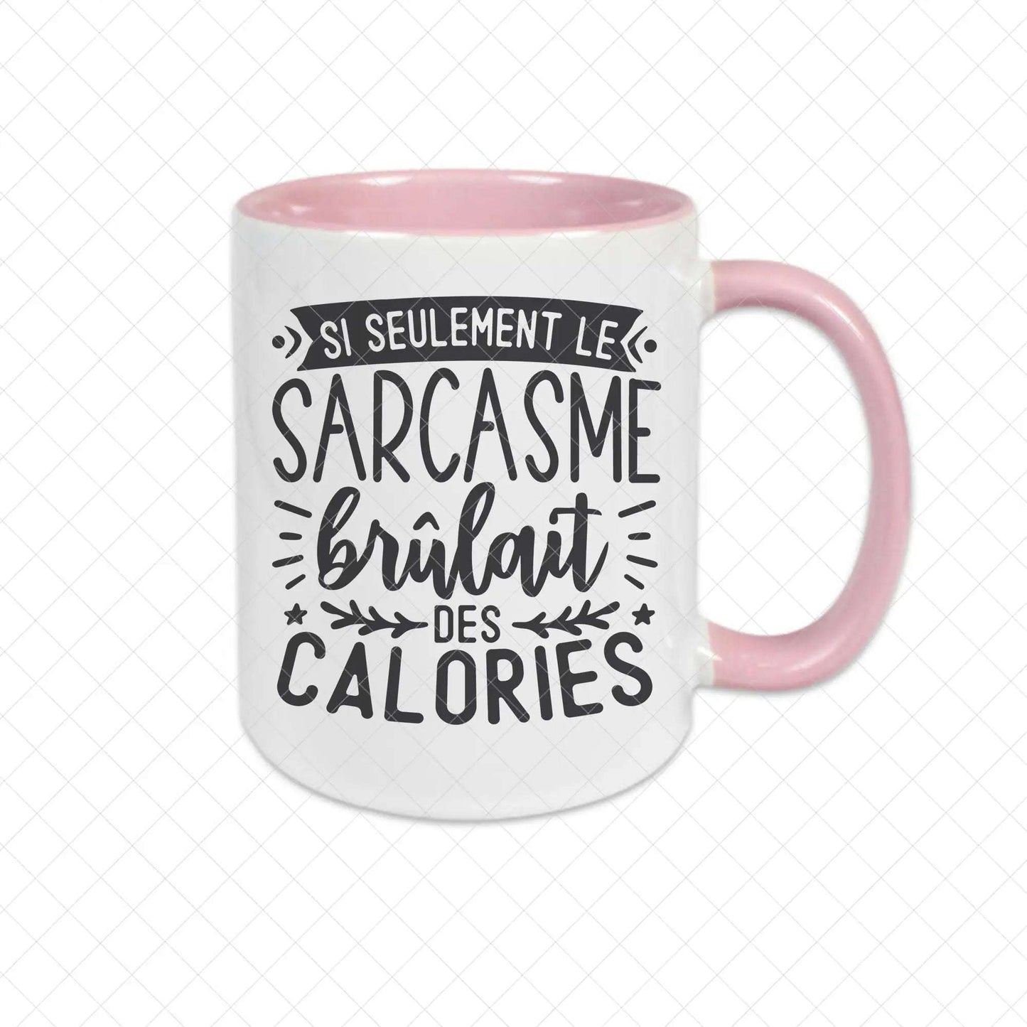 Mug céramique Si seulement le sarcasme brûlait des calories Encre et Créations
