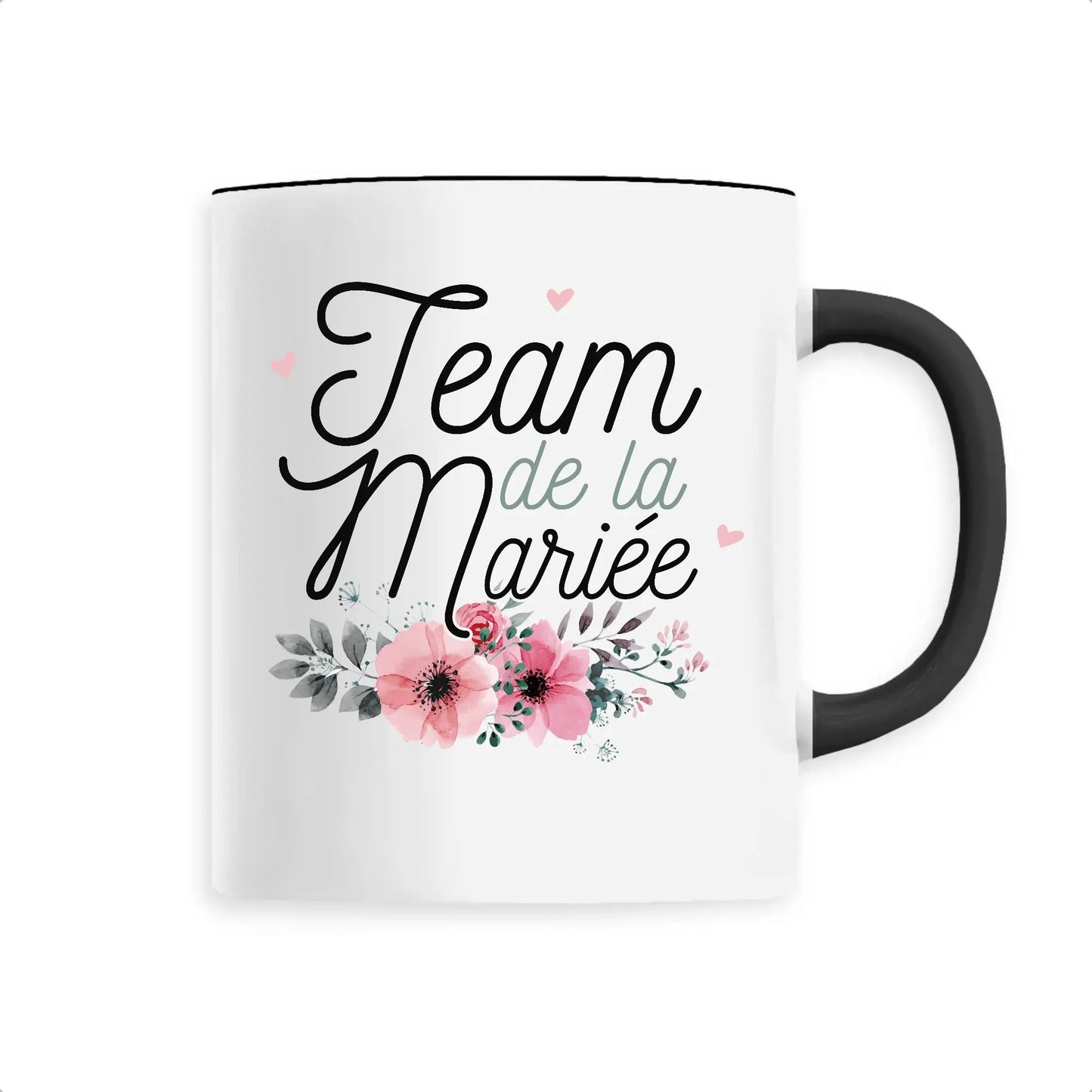 Mug céramique - Team de la mariée - Noir - Mugs