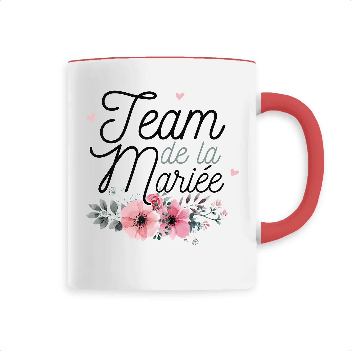 Mug céramique - Team de la mariée - Rouge - Mugs