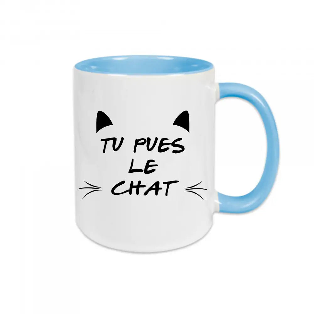 Mug céramique Tu pues le chat