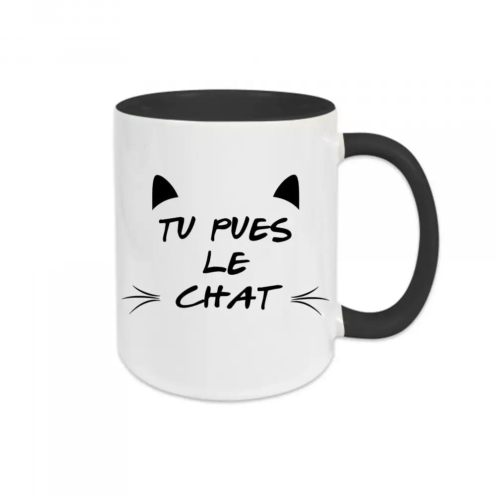 Mug céramique Tu pues le chat