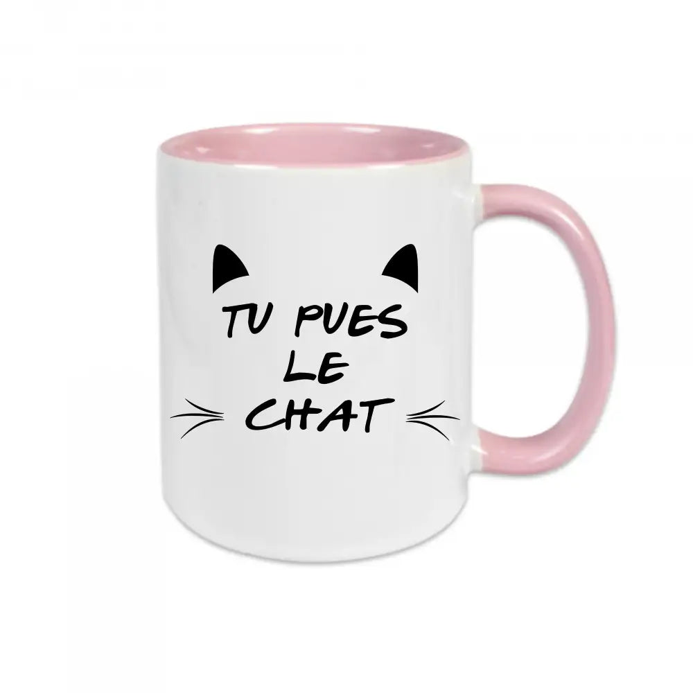 Mug céramique Tu pues le chat
