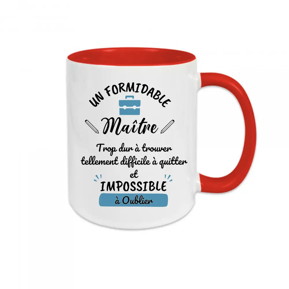 Mug céramique - Un formidable maître Encre et Créations