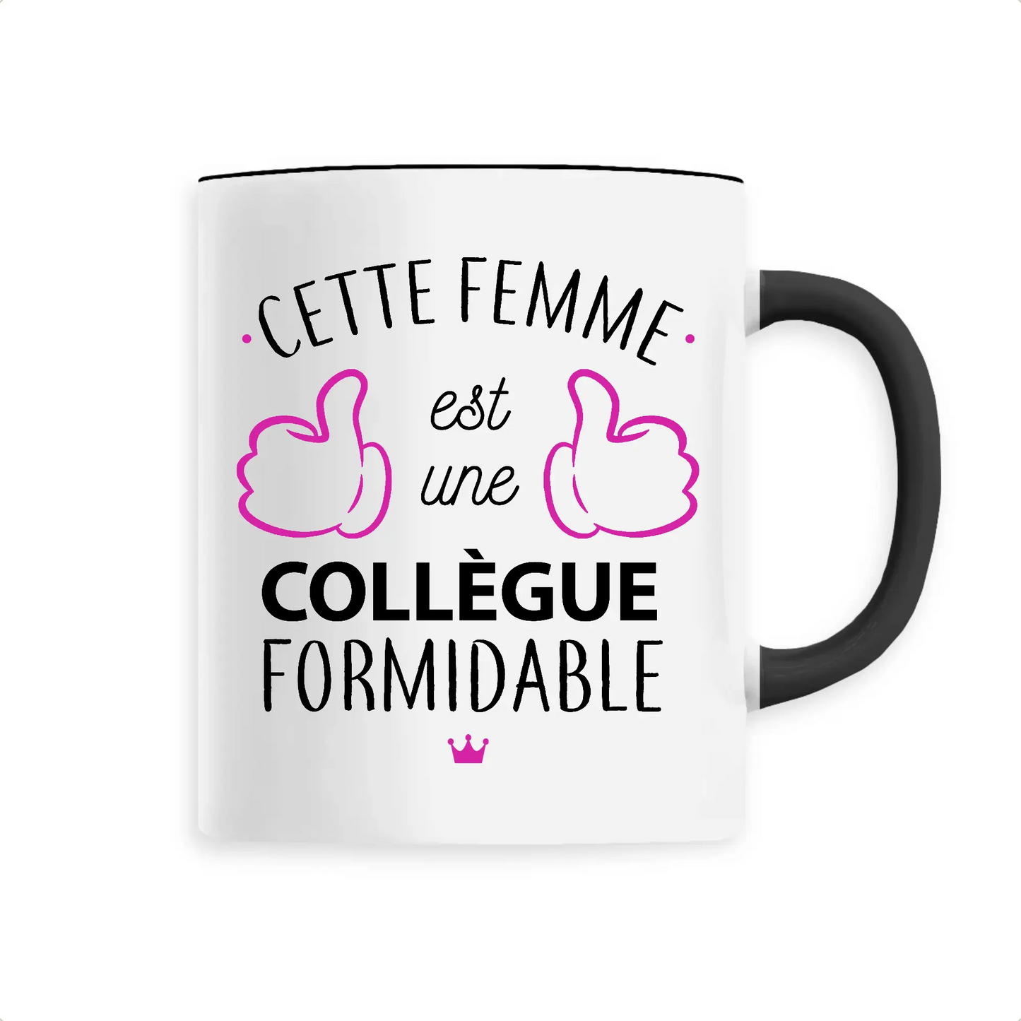 Mug céramique - Une collègue formidable - Noir - Mugs