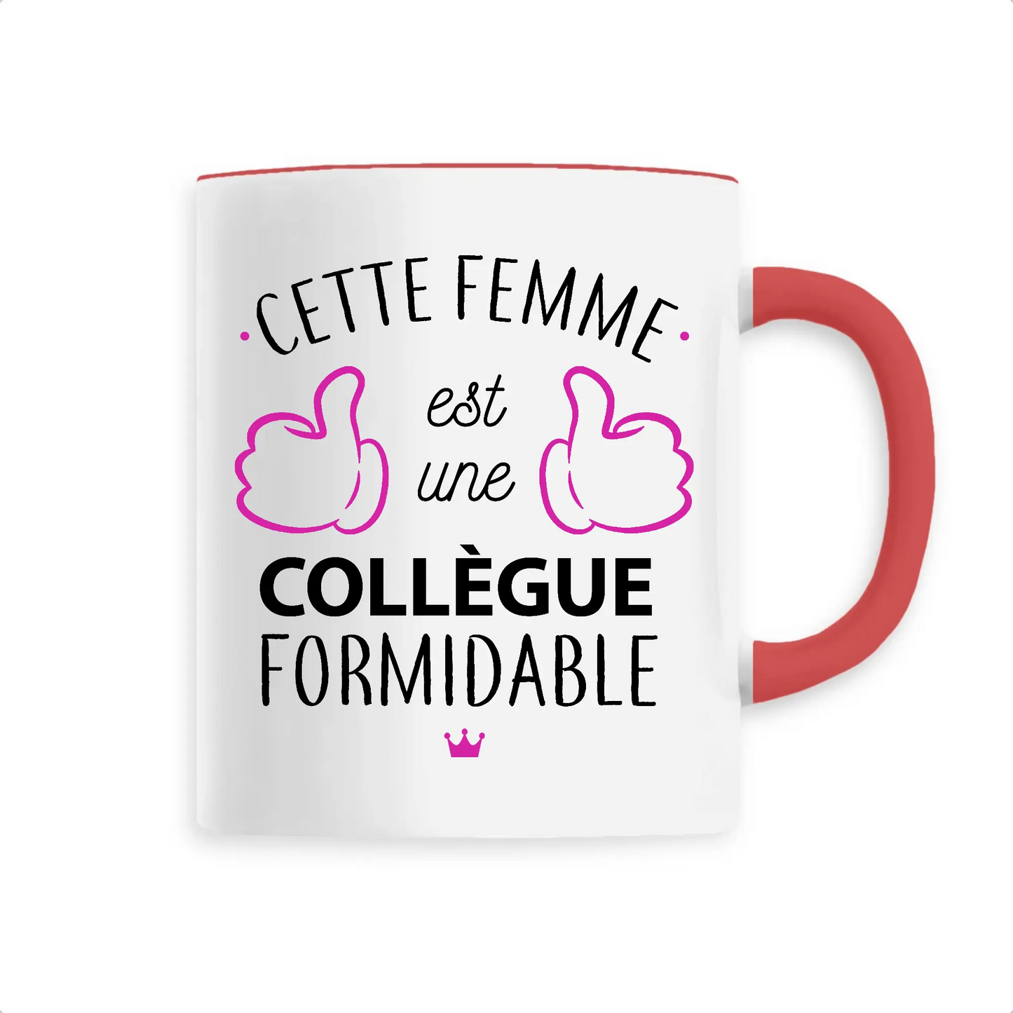 Mug céramique - Une collègue formidable - Rouge - Mugs