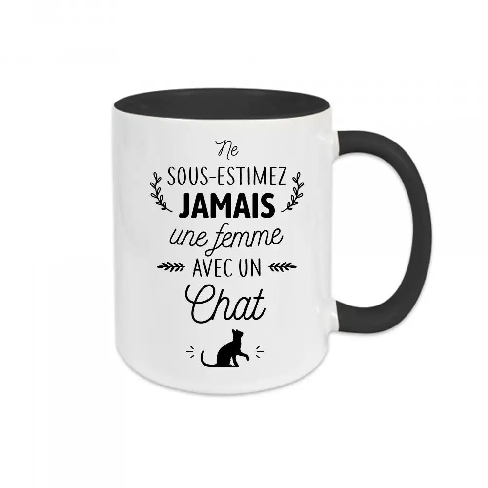 Mug céramique Une femme avec un cheval personnalisable