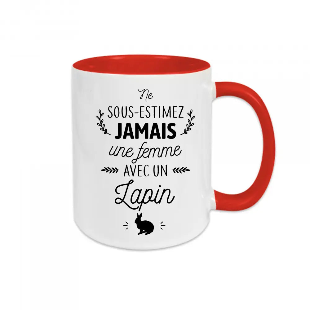 Mug céramique Une femme avec un cheval personnalisable