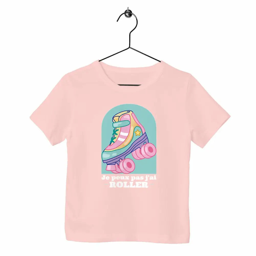 T-shirt enfant Je peux pas j'ai roller
