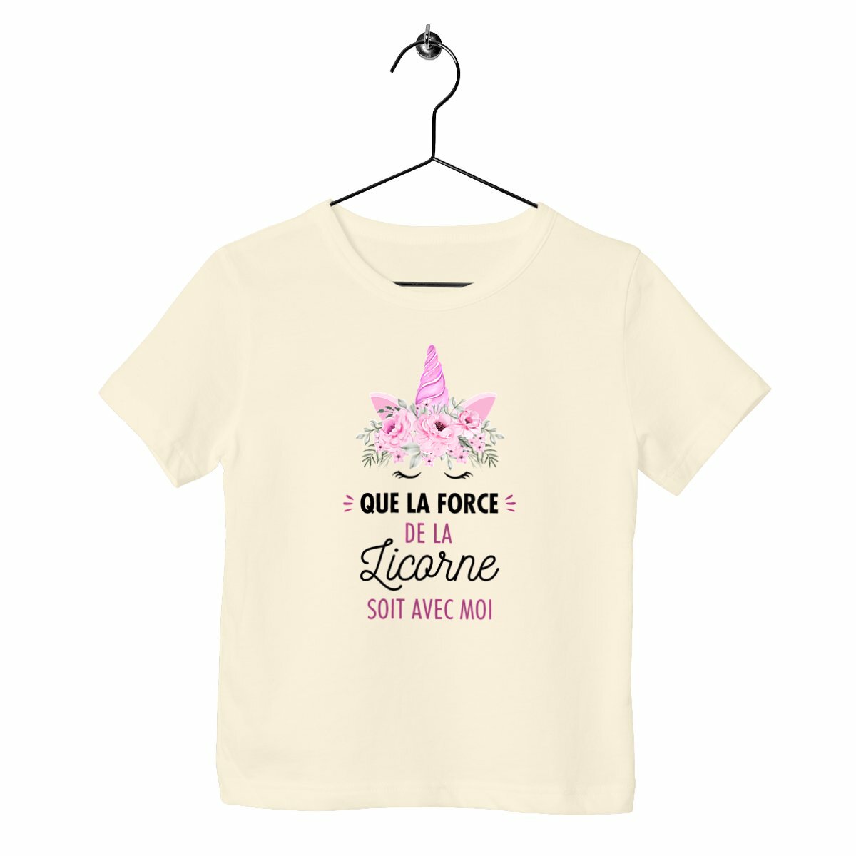 T-shirt enfant - Que la force de la licorne soit avec moi
