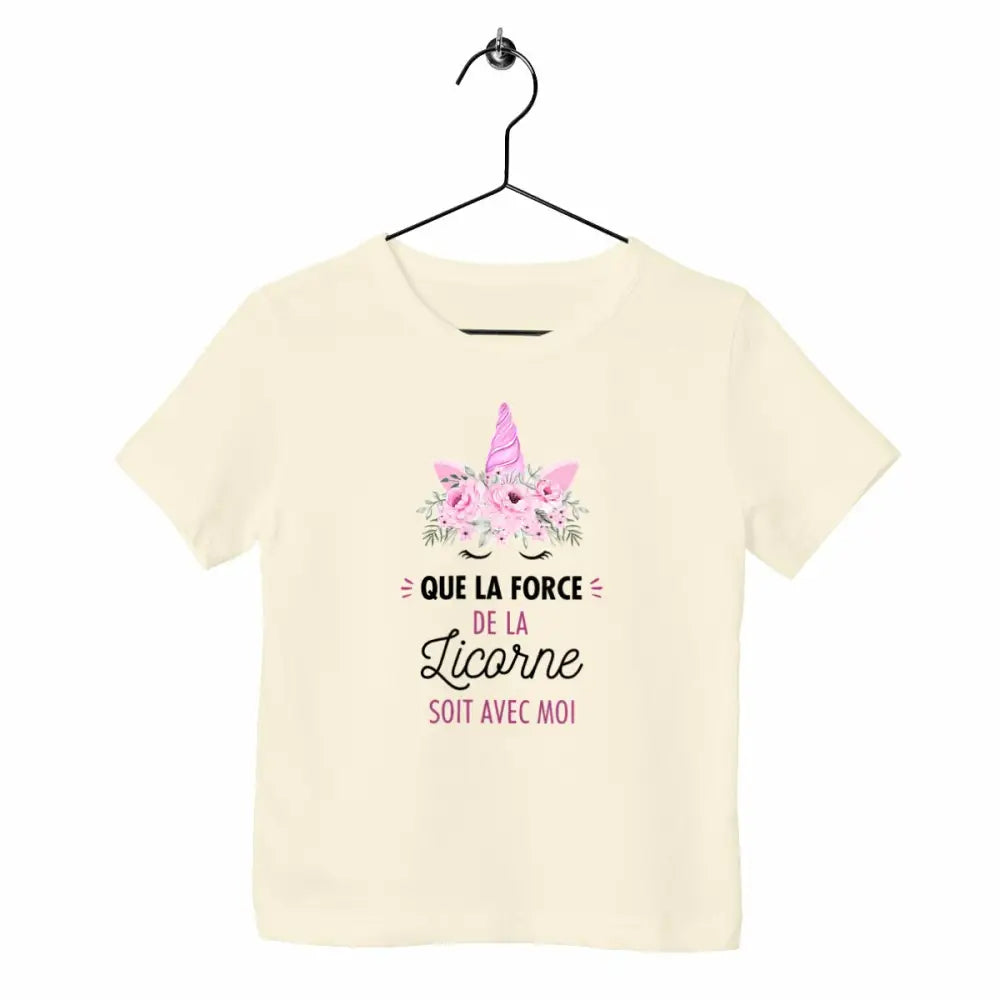 T-shirt enfant - Que la force de la licorne soit avec moi