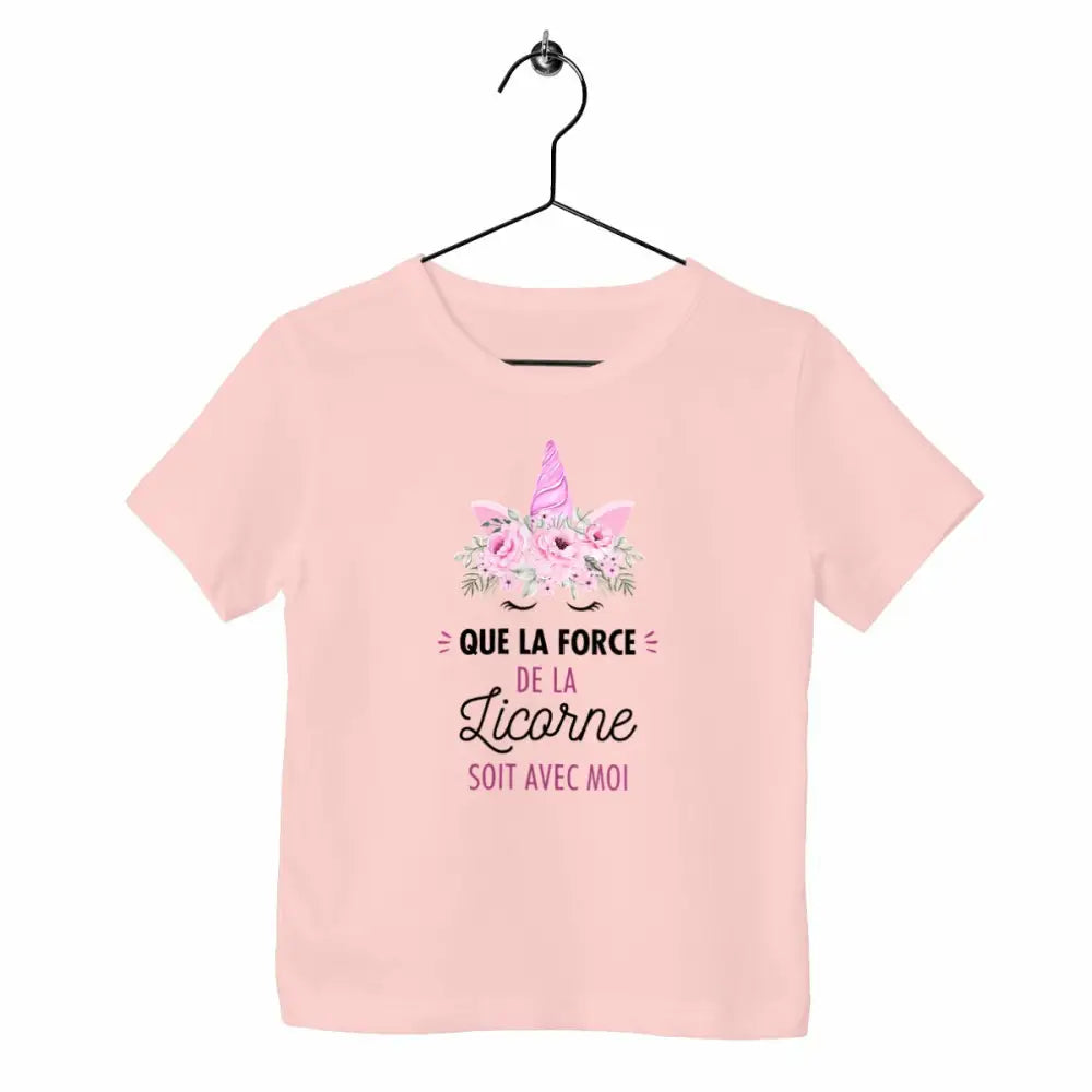 T-shirt enfant - Que la force de la licorne soit avec moi