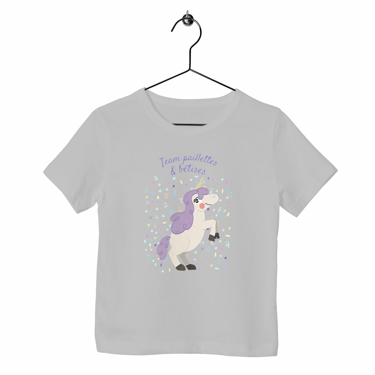 T-shirt enfant Team paillettes & bêtises