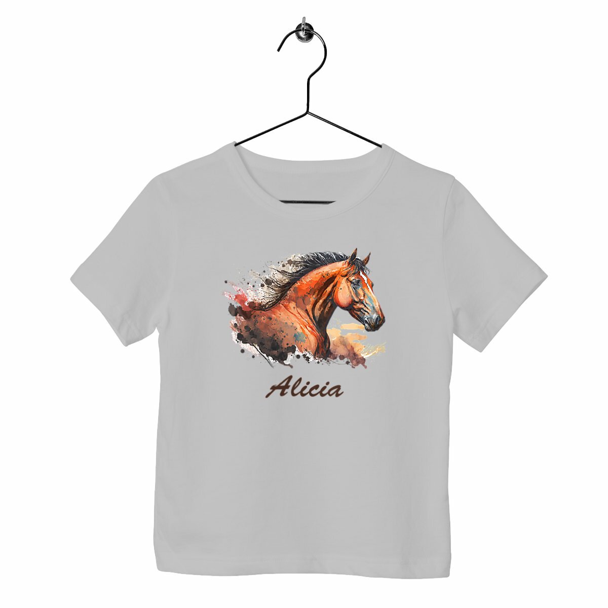 T-shirt enfant Tête de cheval personnalisable