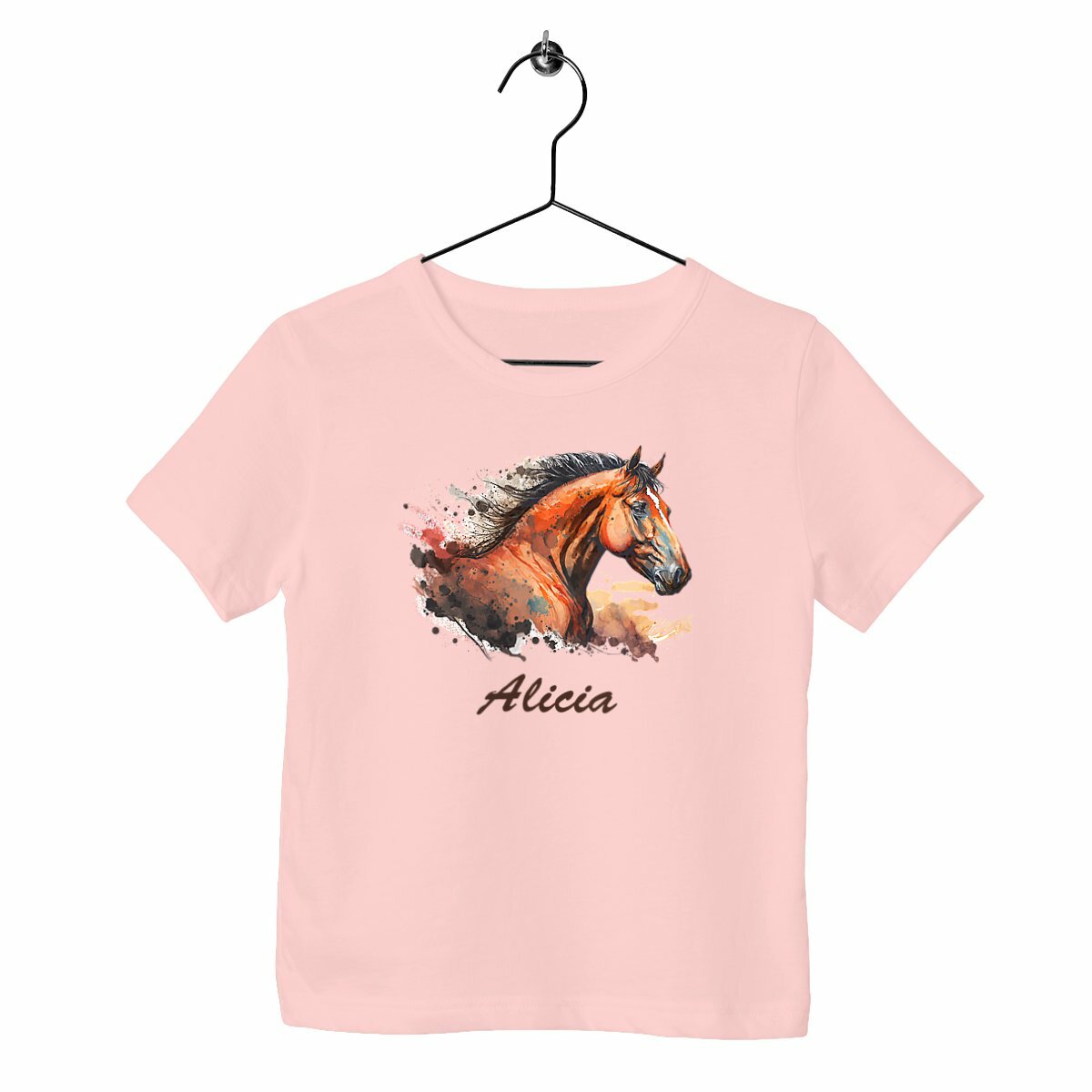 T-shirt enfant Tête de cheval personnalisable