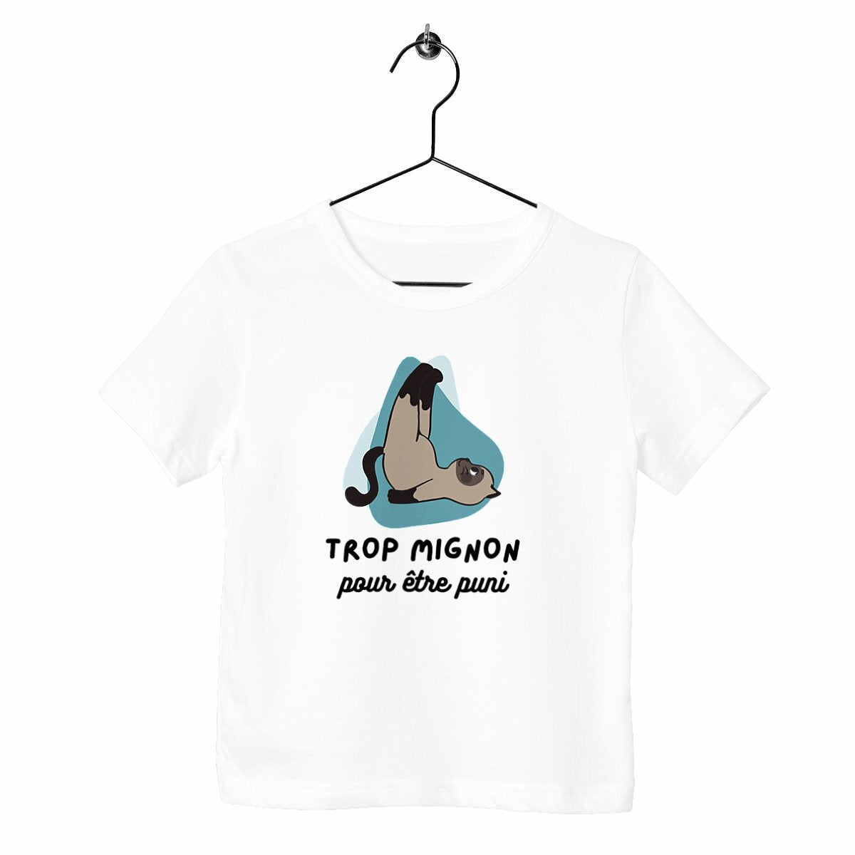 T-shirt enfant Trop mignon pour être puni
