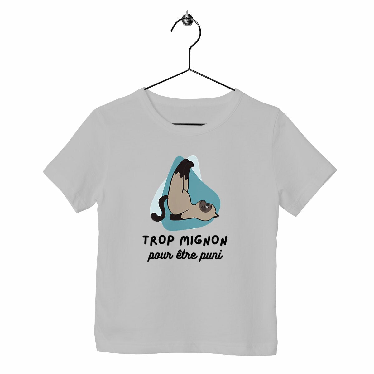 T-shirt enfant Trop mignon pour être puni
