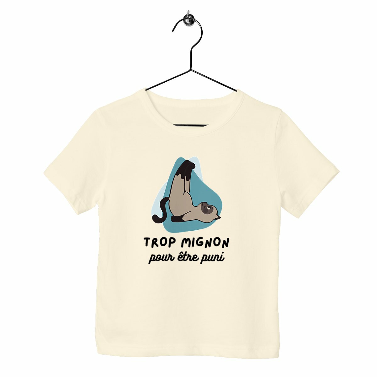 T-shirt enfant Trop mignon pour être puni