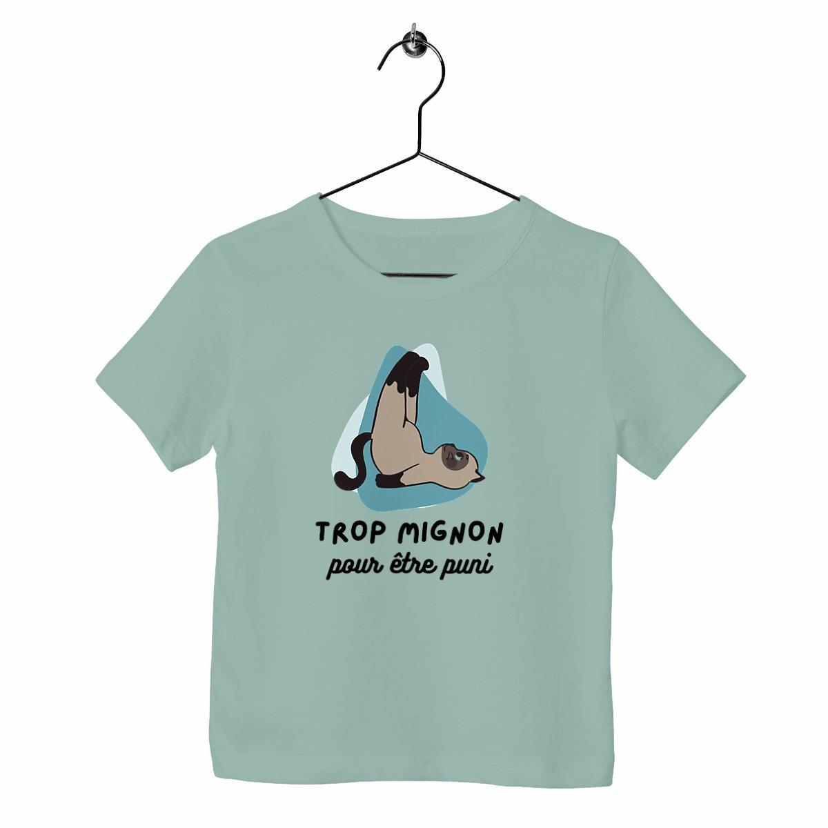 T-shirt enfant Trop mignon pour être puni