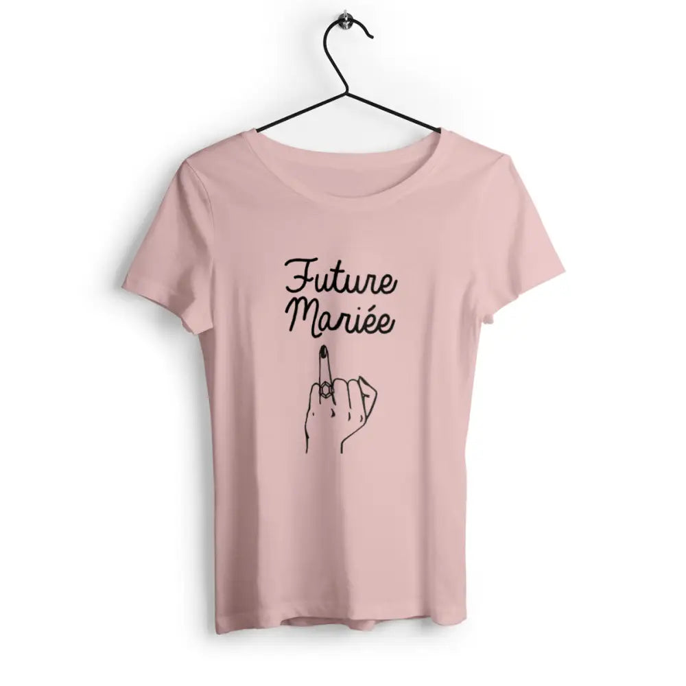 T-shirt femme Future Mariée bague fiançailles