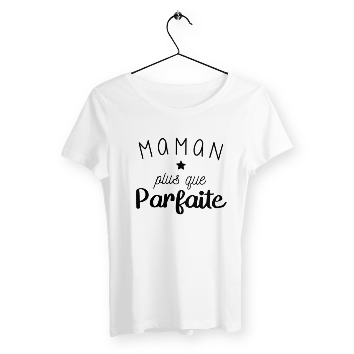 T-shirt femme - Maman plus que parfaite - #shop_name - Premium Plus