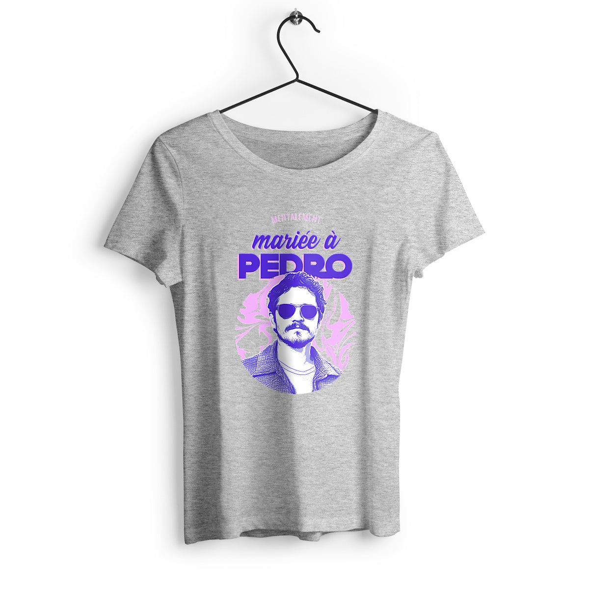 T-shirt femme Mentalement mariée à Pedro