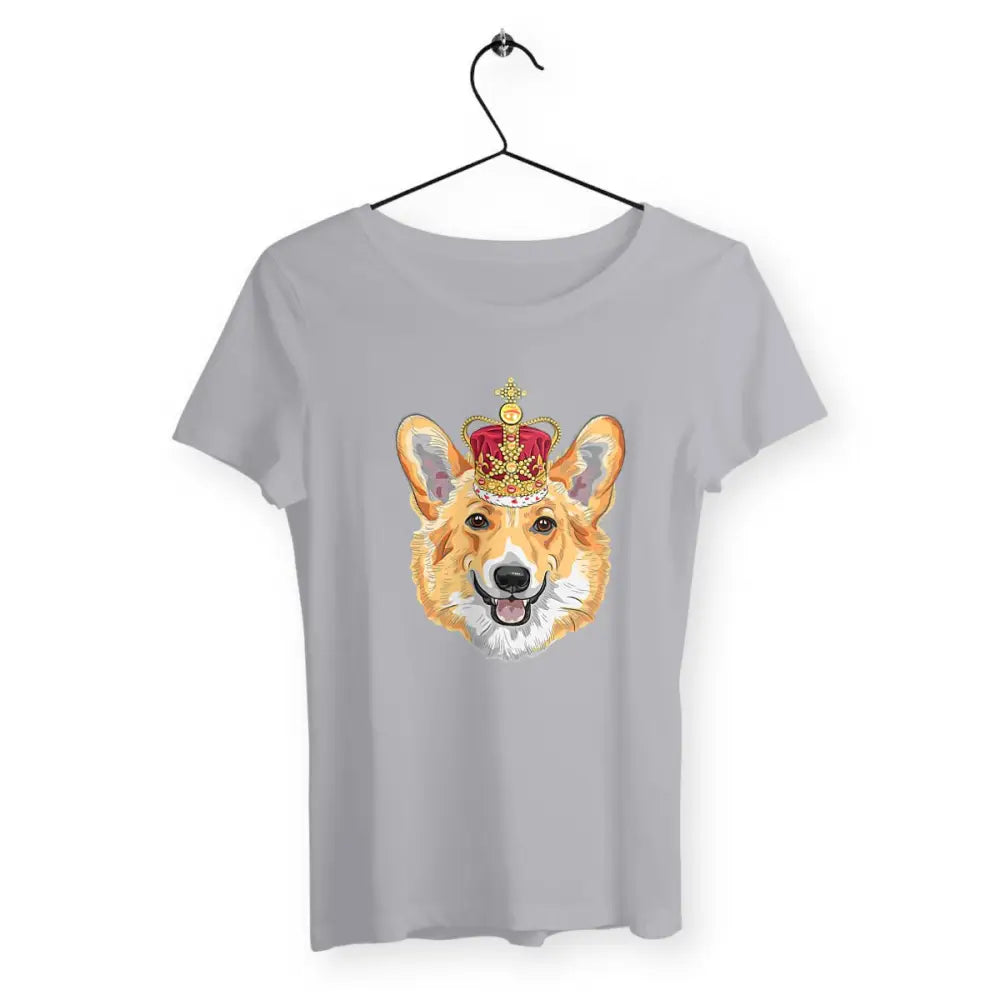 T-shirt femme avec l'inscription "Welsh Corgi" – Un design mignon et adorable pour les amoureuses de cette race de chien. Parfait pour afficher votre amour pour les Corgis avec style et originalité !