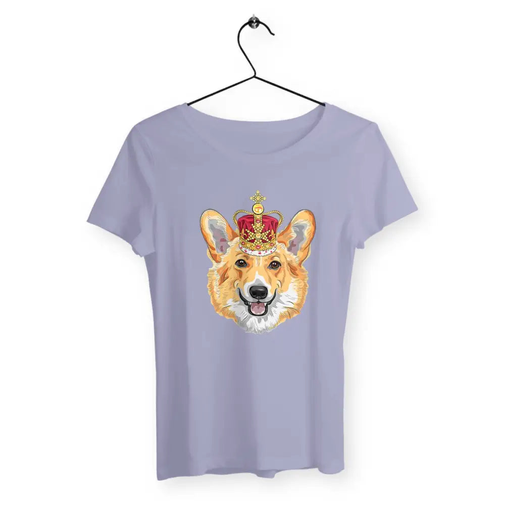 T-shirt femme avec l'inscription "Welsh Corgi" – Un design mignon et adorable pour les amoureuses de cette race de chien. Parfait pour afficher votre amour pour les Corgis avec style et originalité !