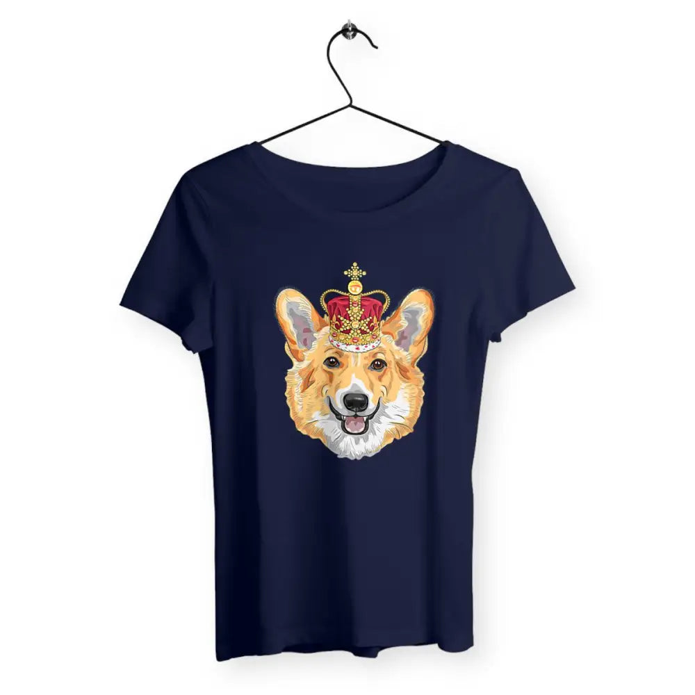 T-shirt femme avec l'inscription "Welsh Corgi" – Un design mignon et adorable pour les amoureuses de cette race de chien. Parfait pour afficher votre amour pour les Corgis avec style et originalité !