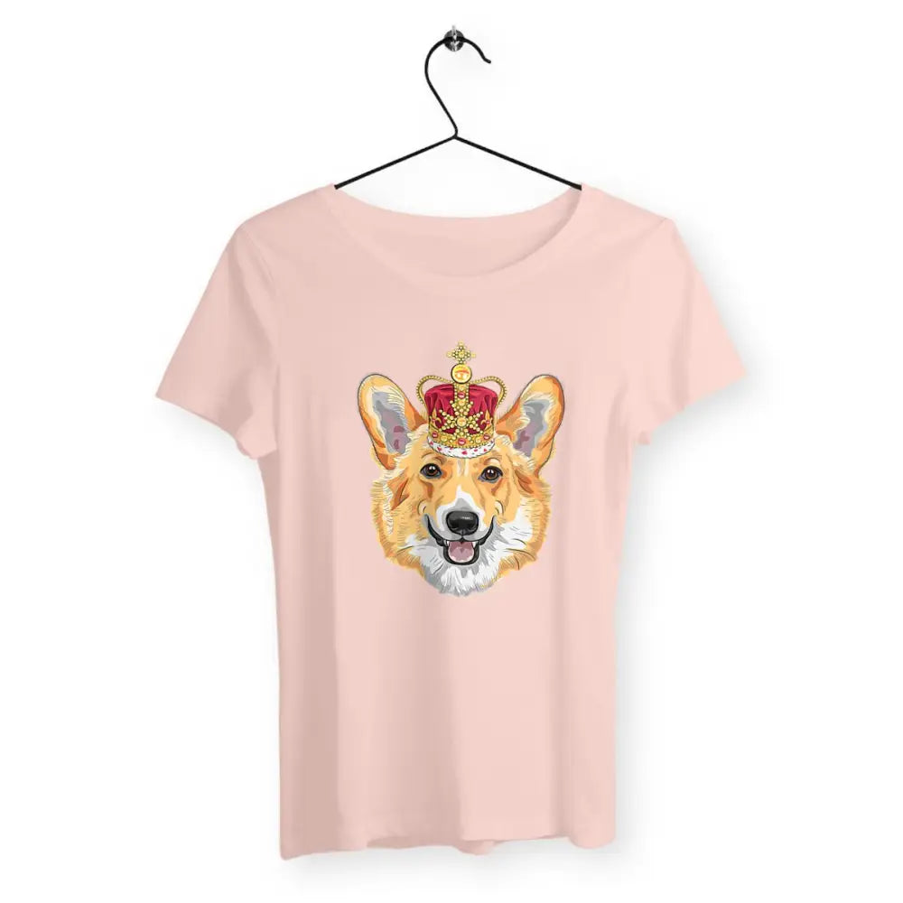 T-shirt femme avec l'inscription "Welsh Corgi" – Un design mignon et adorable pour les amoureuses de cette race de chien. Parfait pour afficher votre amour pour les Corgis avec style et originalité !
