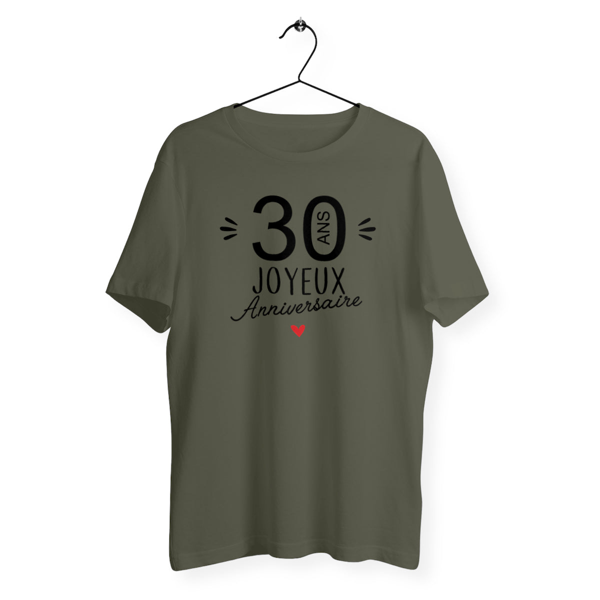 T-shirt homme col rond - 30 Ans Joyeux Anniversaire