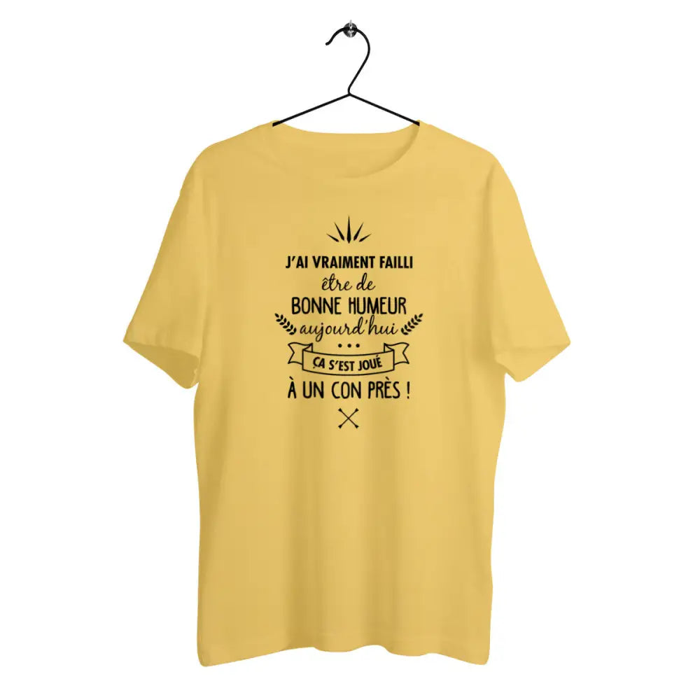 T-shirt homme en coton bio Ça s'est joué à un con près
