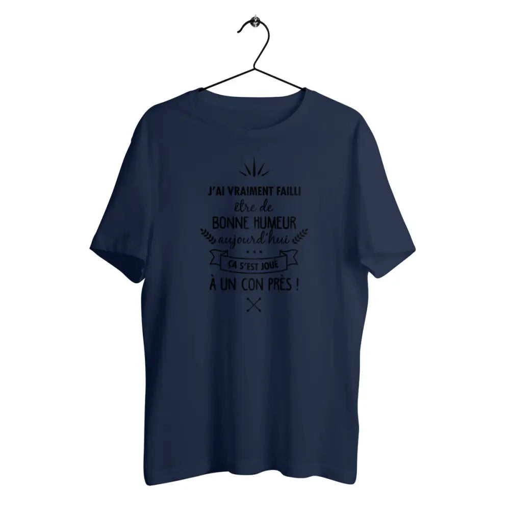 T-shirt homme en coton bio Ça s'est joué à un con près