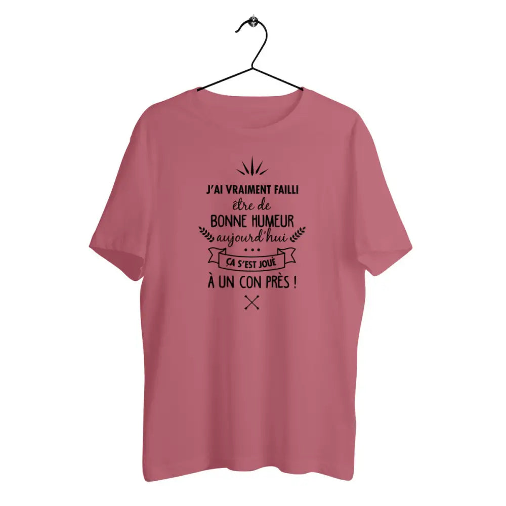 T-shirt homme en coton bio Ça s'est joué à un con près