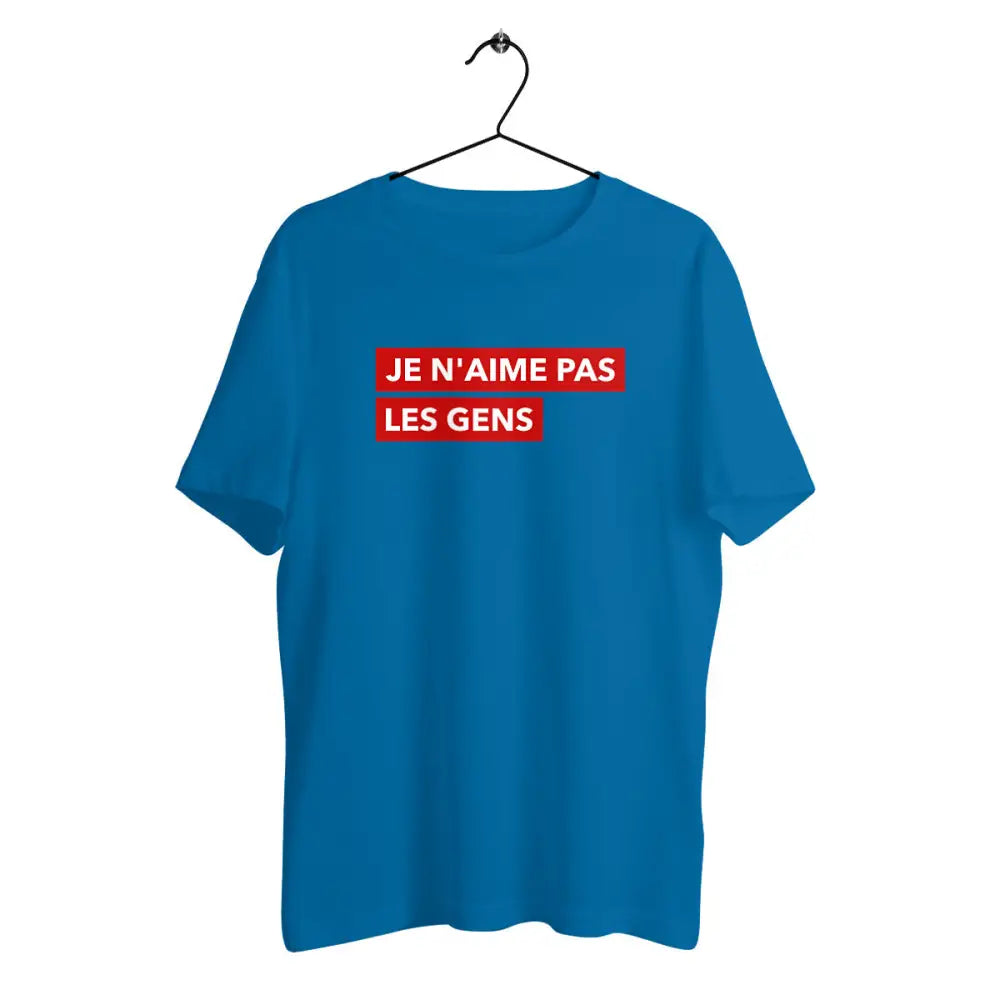 T-shirt homme en coton bio Je n'aime pas les gens