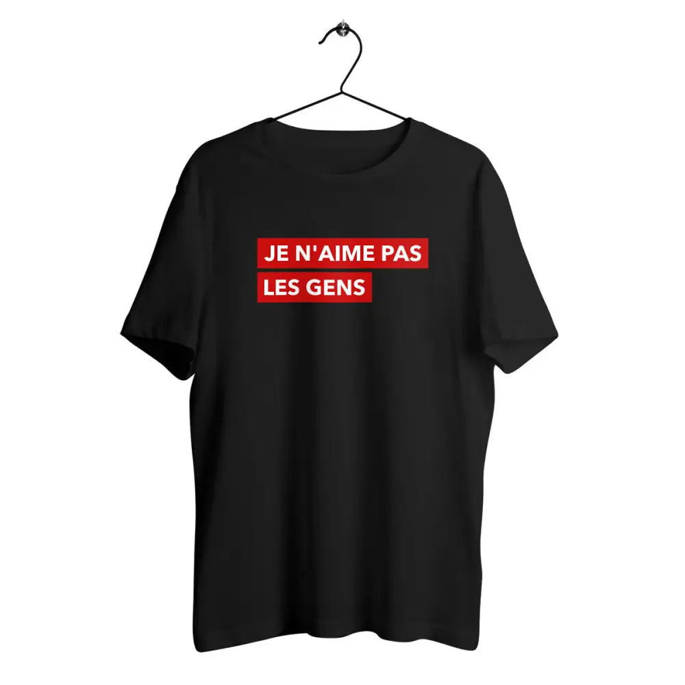 T-shirt homme en coton bio Je n'aime pas les gens