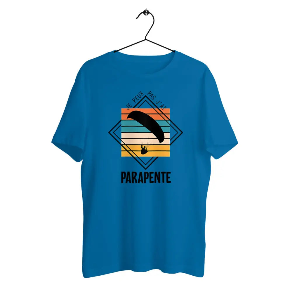 T-shirt homme en coton bio Je peux pas j'ai parapente