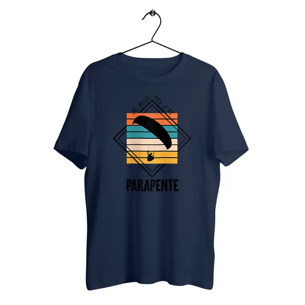 T-shirt homme en coton bio Je peux pas j'ai parapente